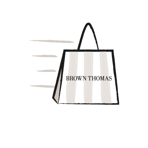 Illustration of a Brown Thomas shopping bag