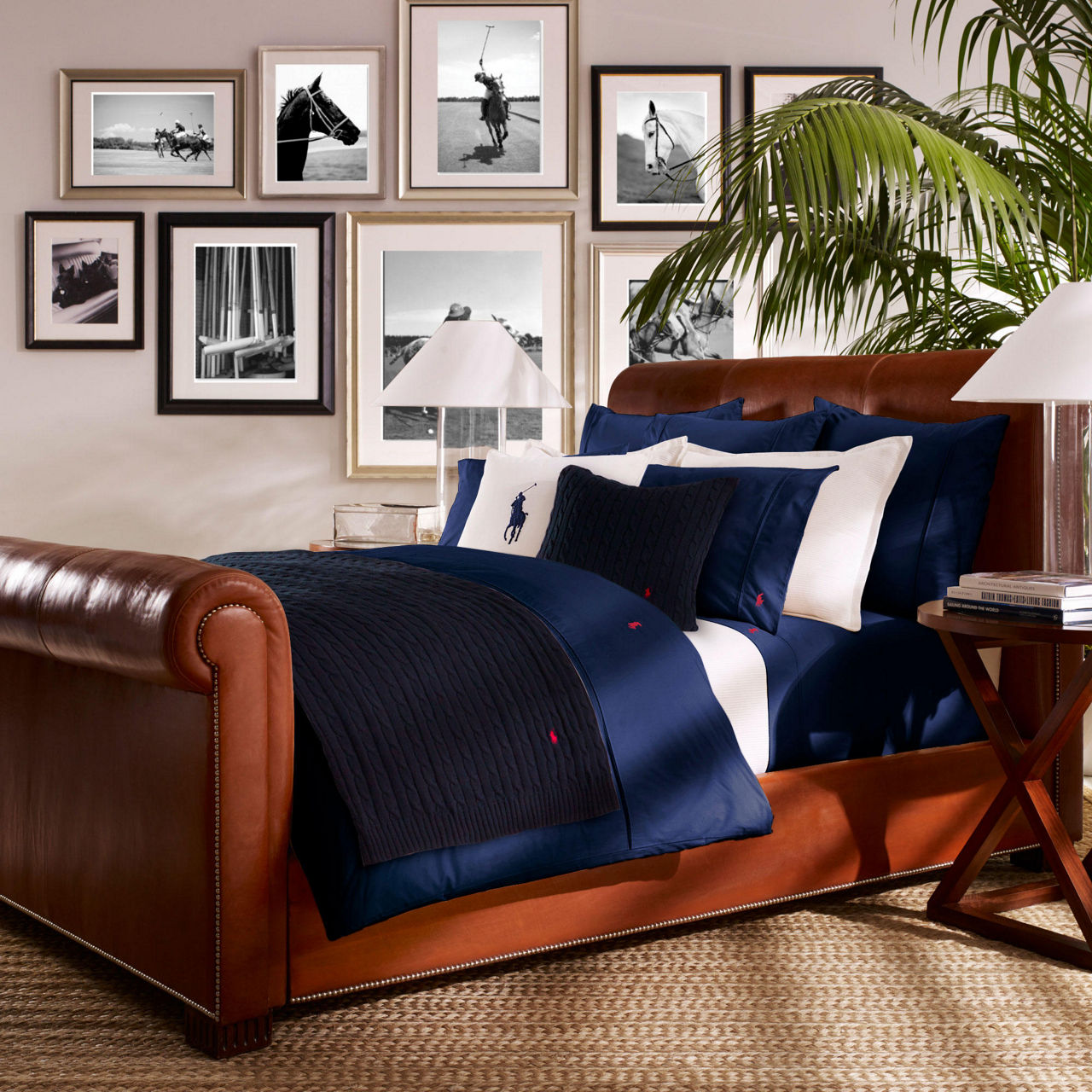 Polo Player Coordinated Bedding Navy