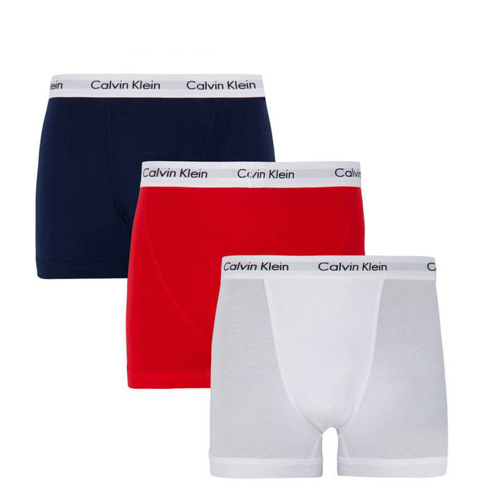 Three Pack Cotton Stretch Trunks