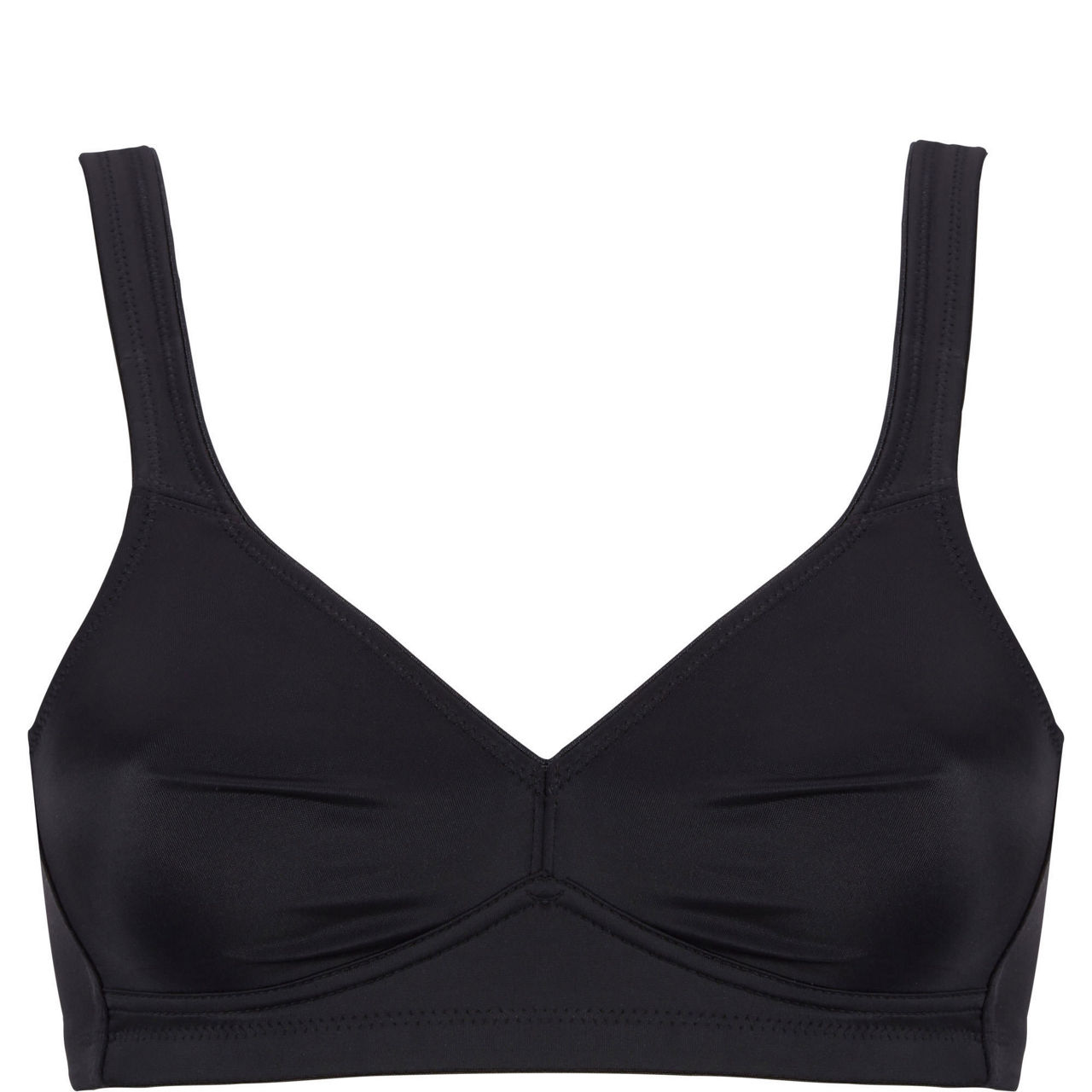 Twin Seamless Underwire Bra Black