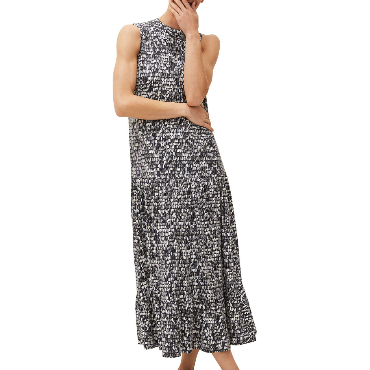 Adelia Abstract Print Maxi Dress