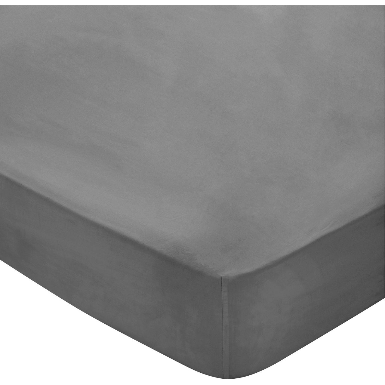 300 Thread Count Egyptian Cotton Fitted Sheet Charcoal