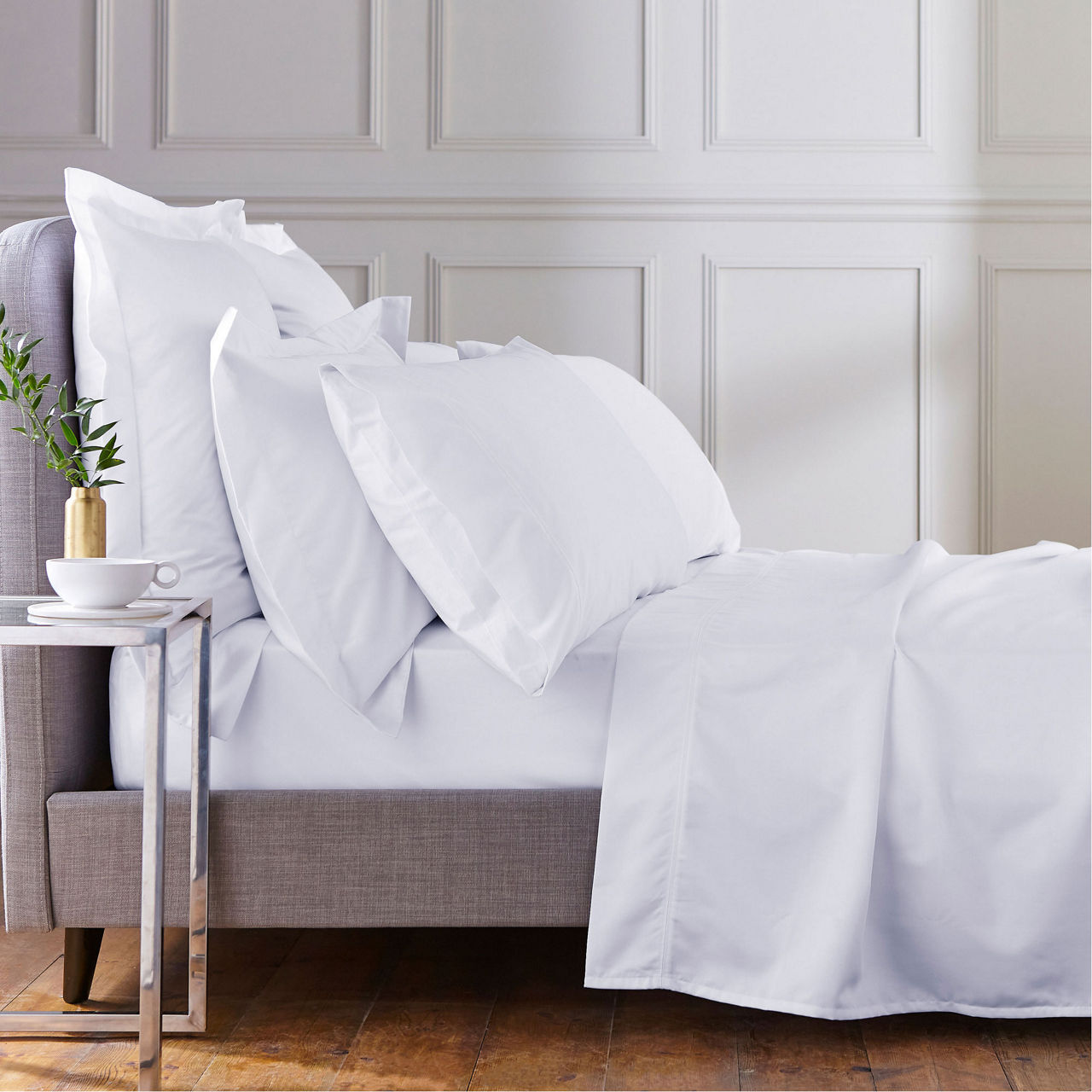1000 Thread Count Egyptian Cotton XL Oxford Pillowcase White 1000 Thread Count Egyptian Cotton XL Oxford Pillowcase White