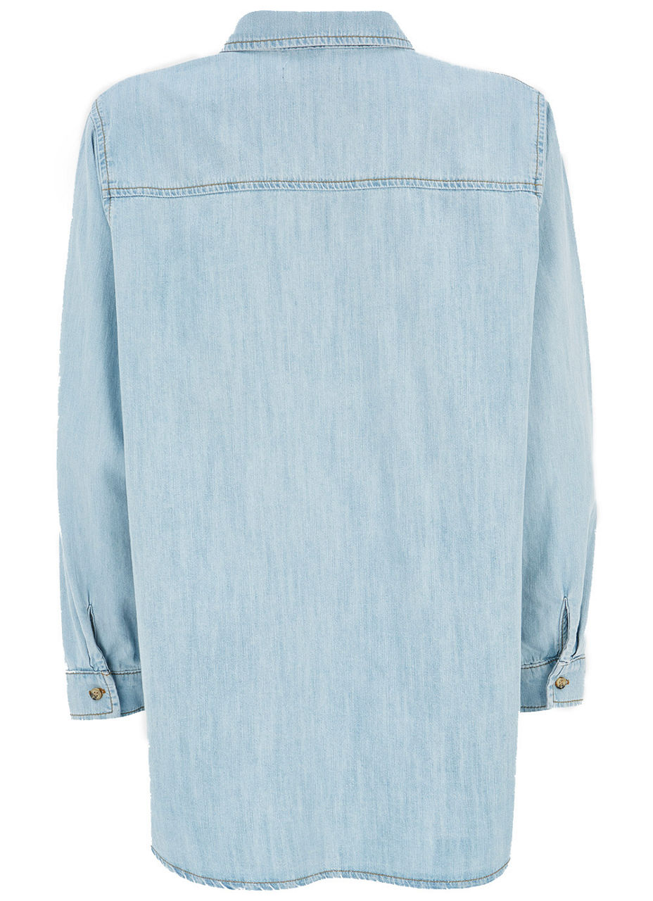 Blue Oversized Denim Shirt