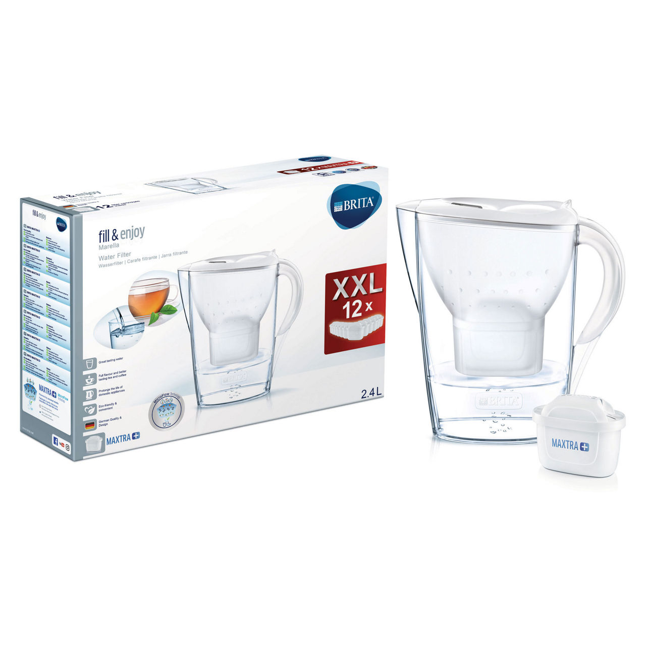 Marella White with 12 MAXTRA Plus Refill Marella White with 12 MAXTRA Plus Refill