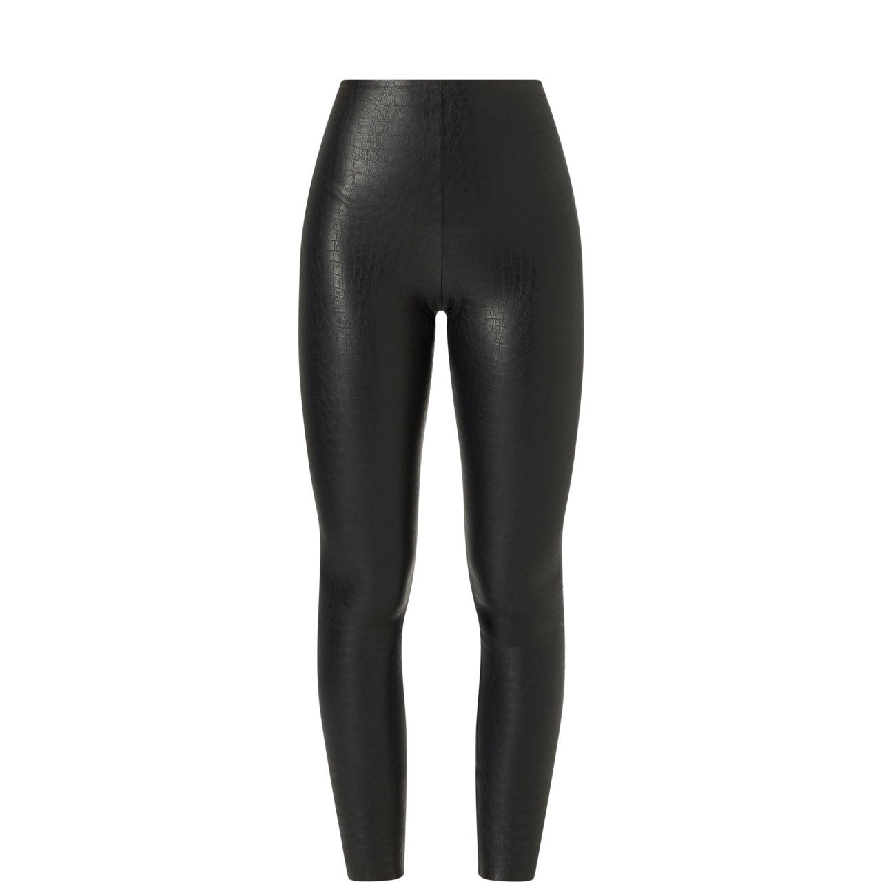 Faux Leather Croc Effect Leggings