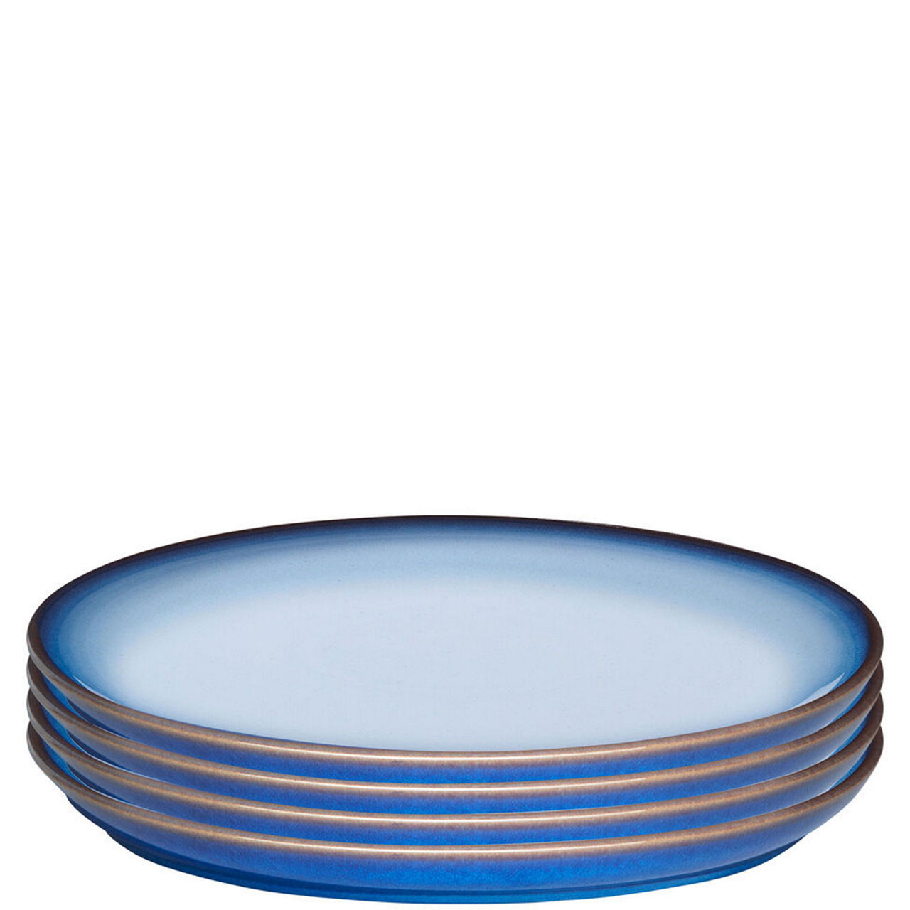 Blue Haze Set of Four Small Coupe Plates