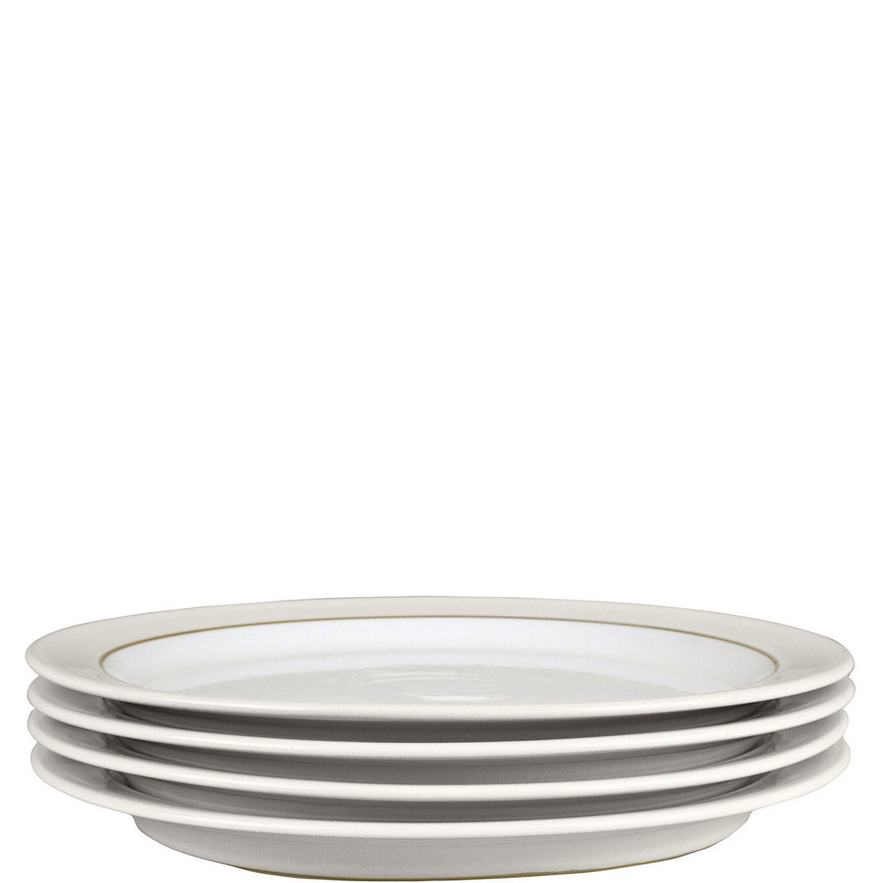 Natural Canvas Set of Four Dinner Plates