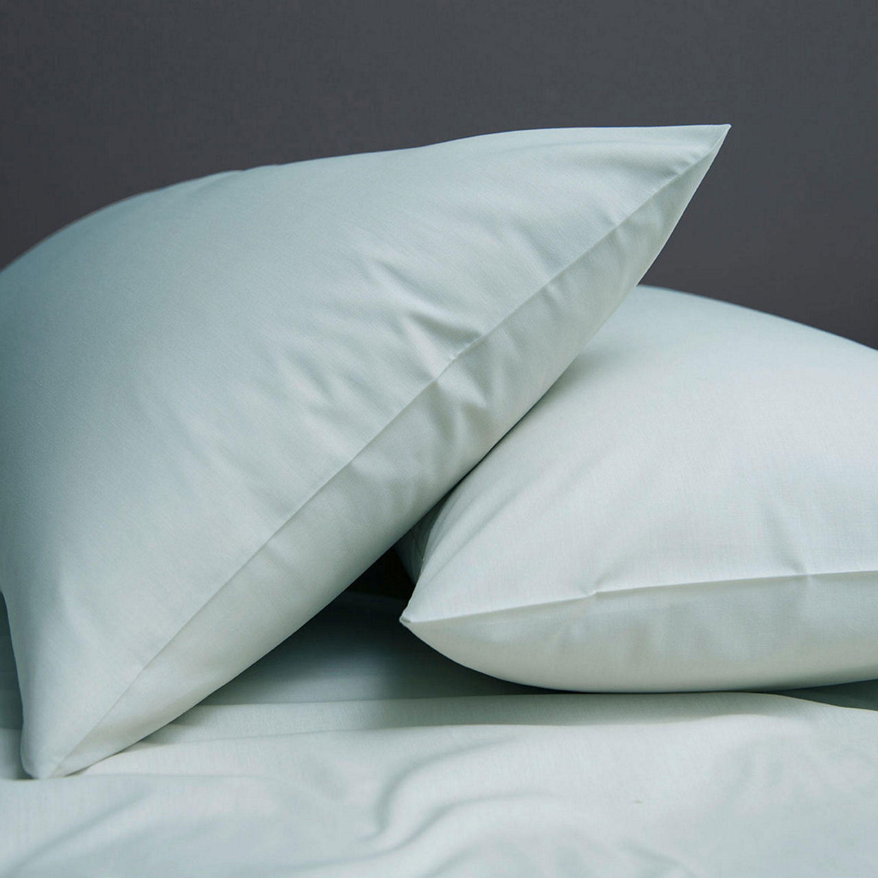 200 Thread Count Cotton Percale Standard Pillowcase Pair Duck Egg