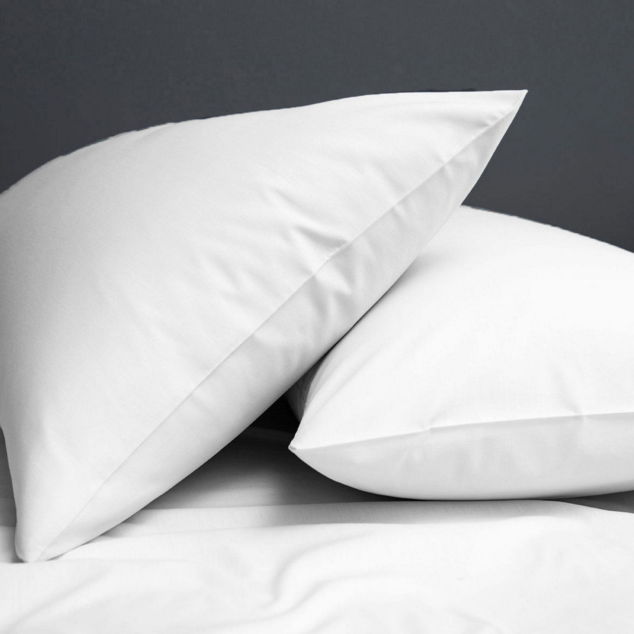 200 Thread Count Cotton Percale Standard Pillowcase Pair White