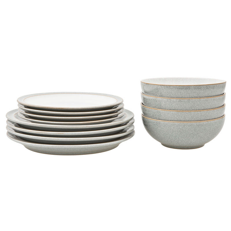 Elements Light Grey 12-Piece Tableware Set