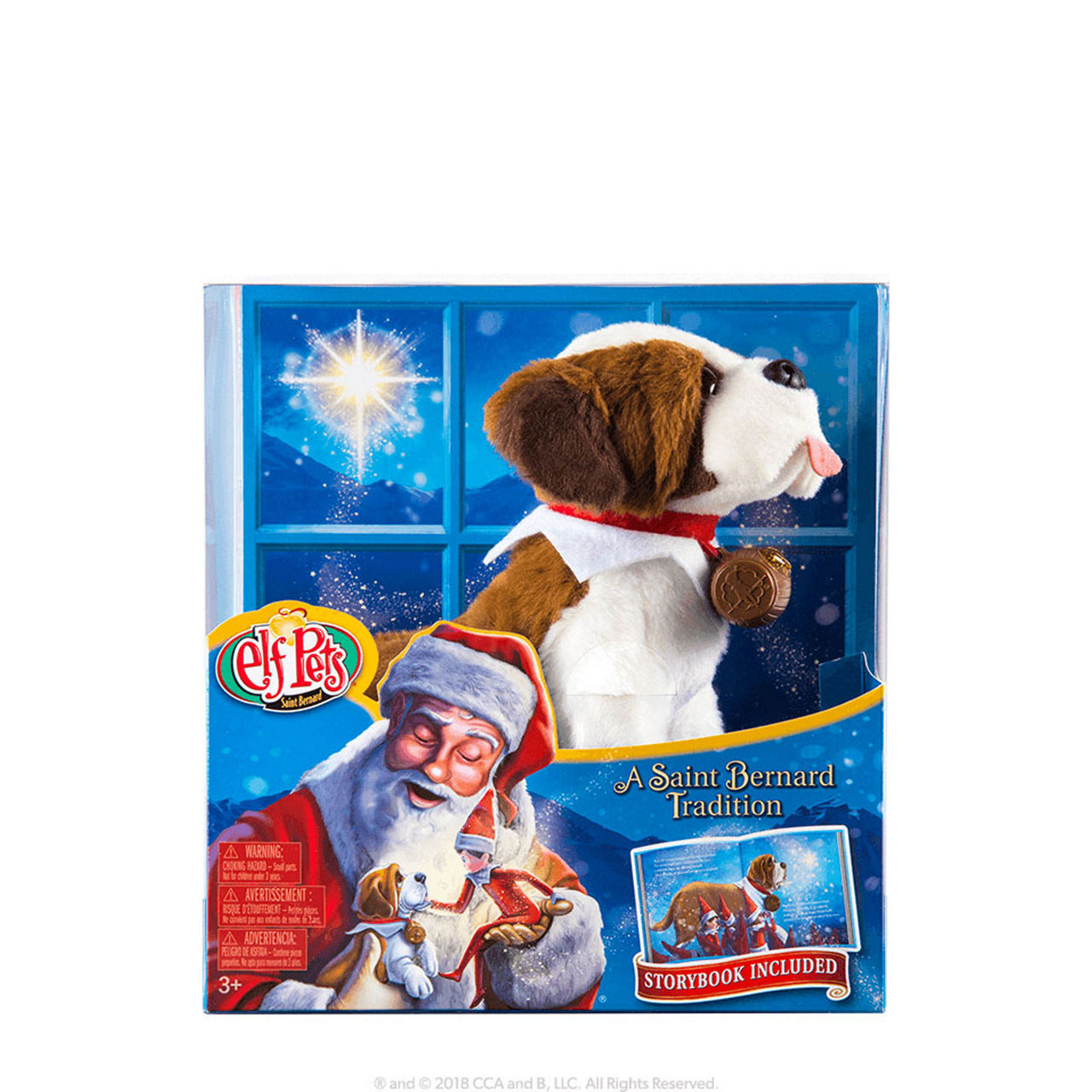 A Saint Bernard Tradition Elf Pet