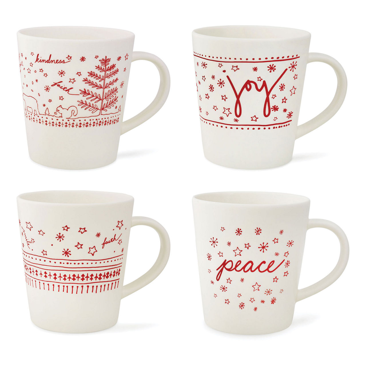 Ellen Degeneres Holiday Mugs Set of Four preview