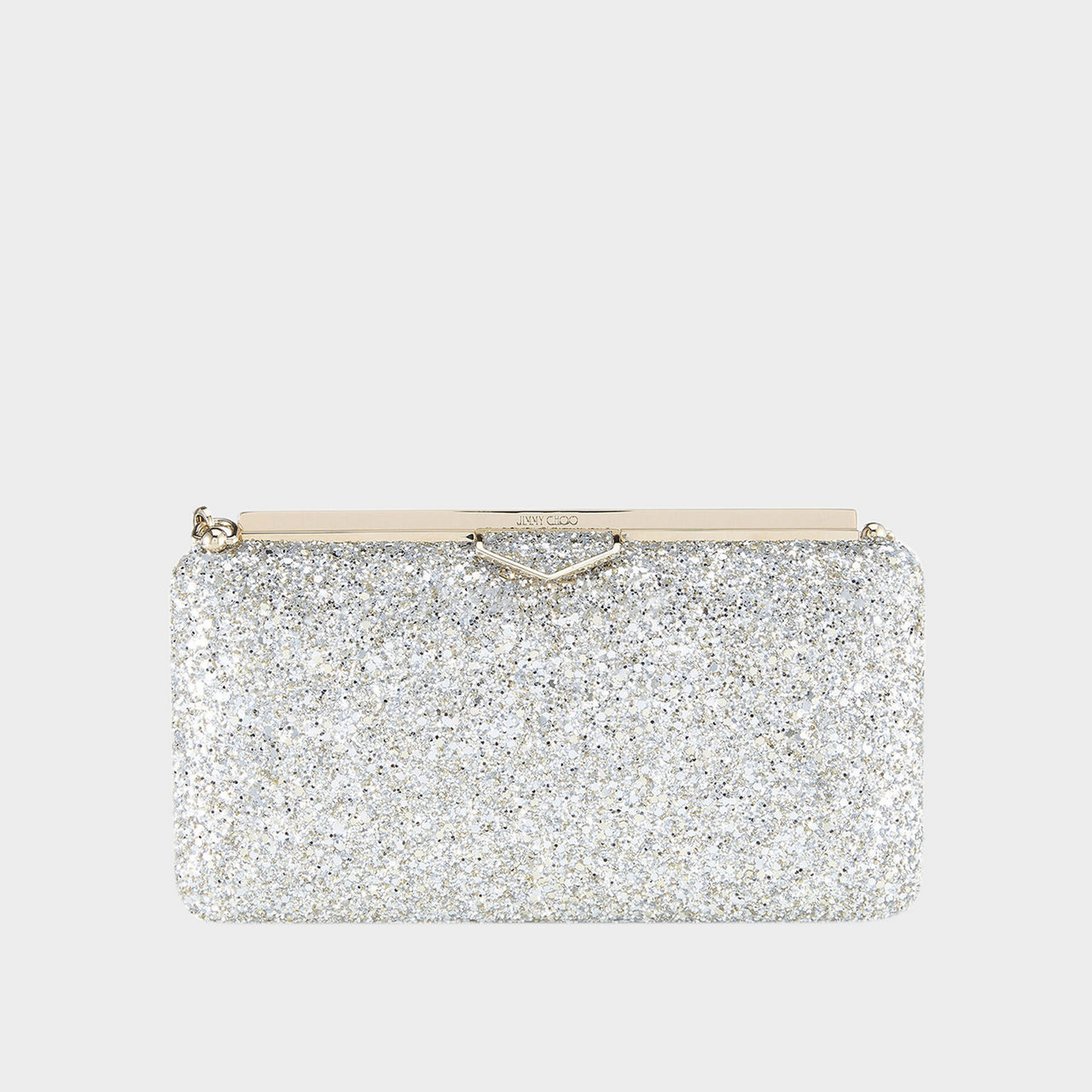 Ellipse Coarse Glitter Clutch