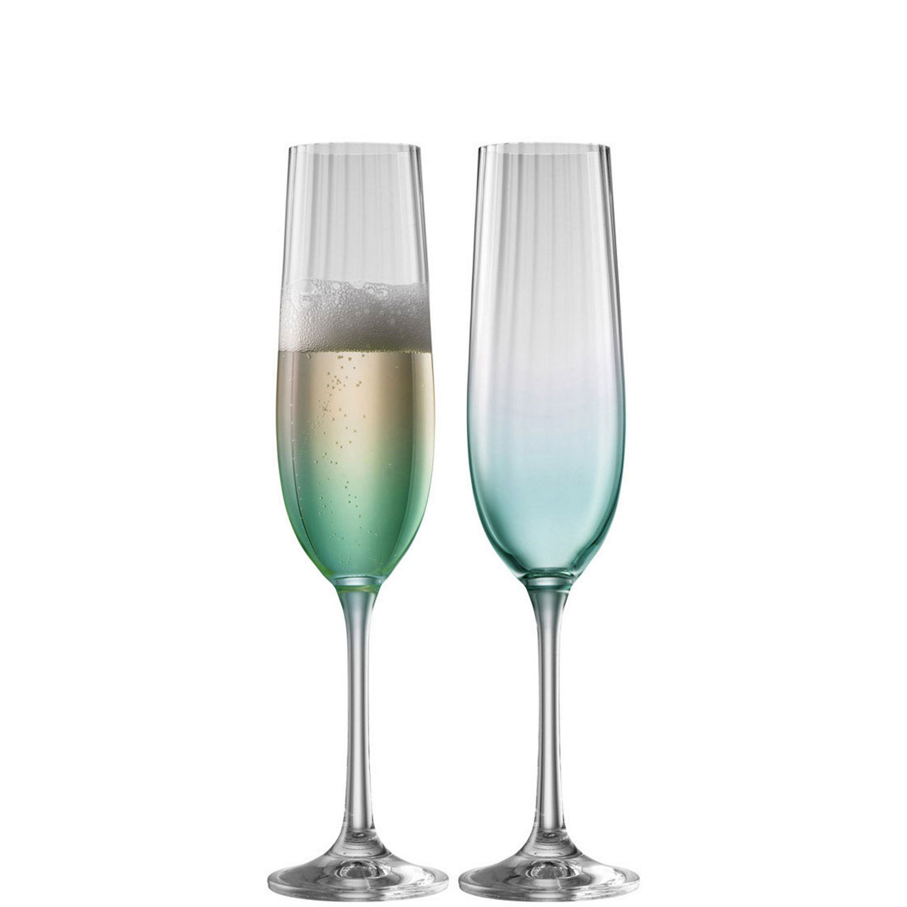 Erne Flute Set of Two in Aqua