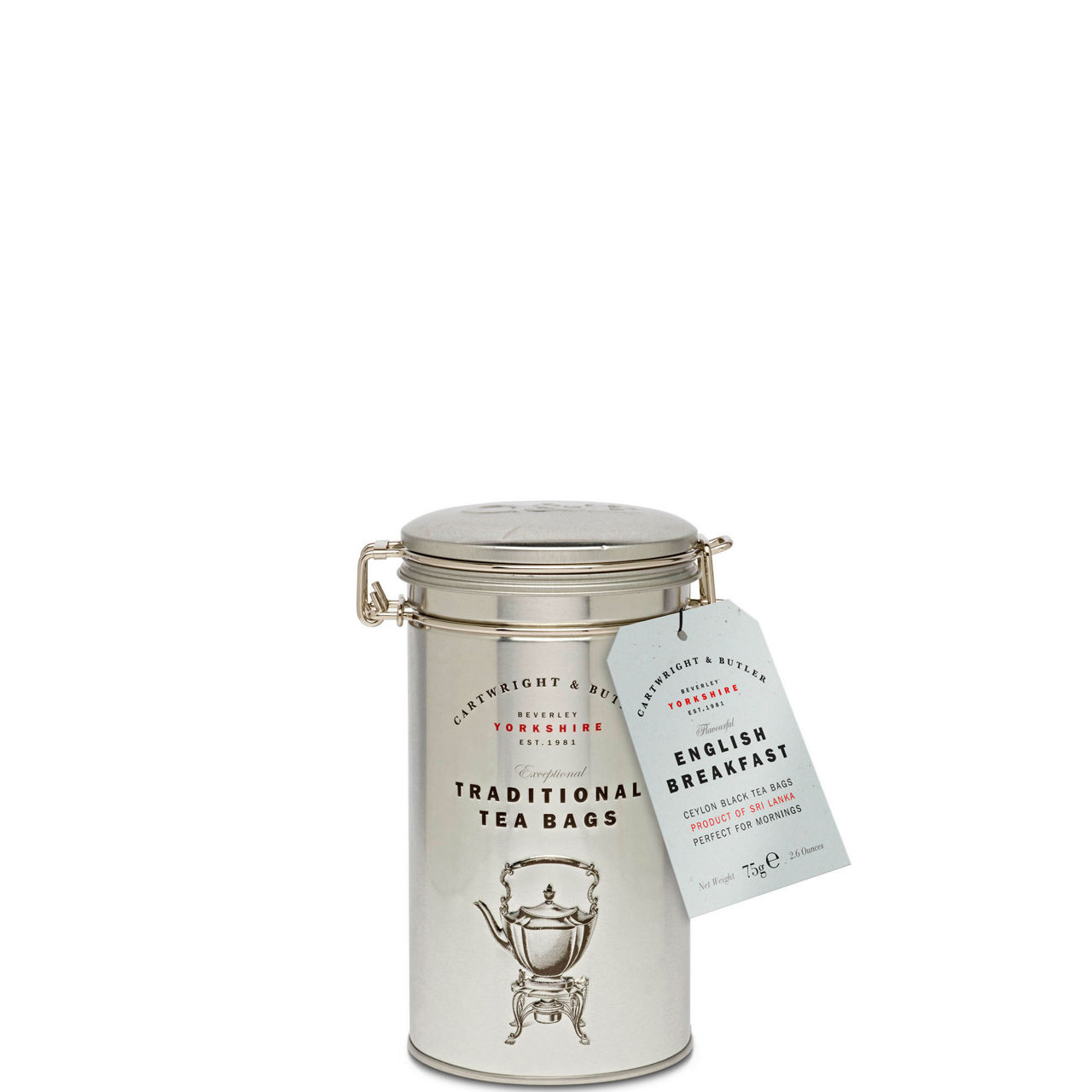 English Breakfast Traditional Tea Bags Caddy 75g