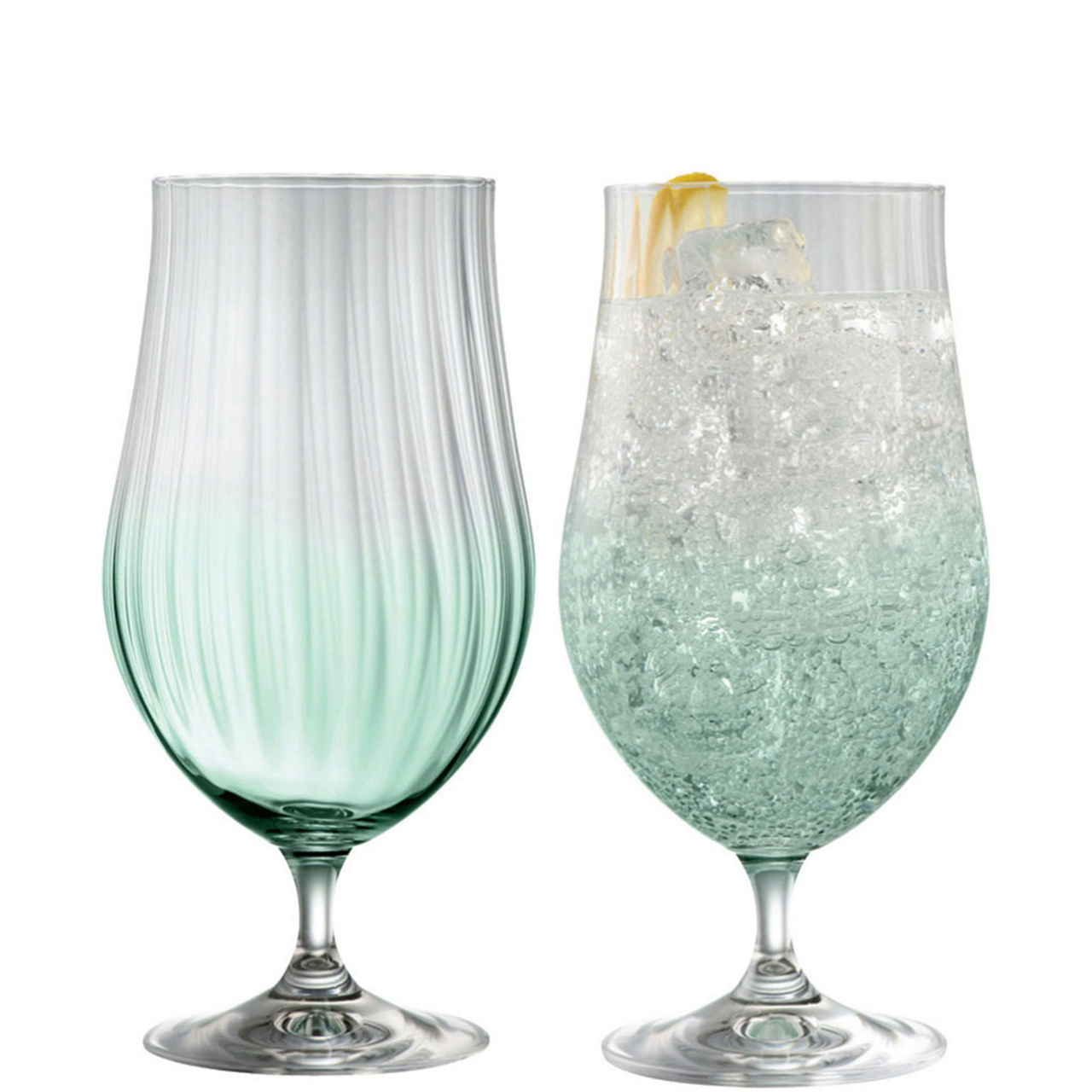 Erne Set of Two Craft Beer Glasses Aqua