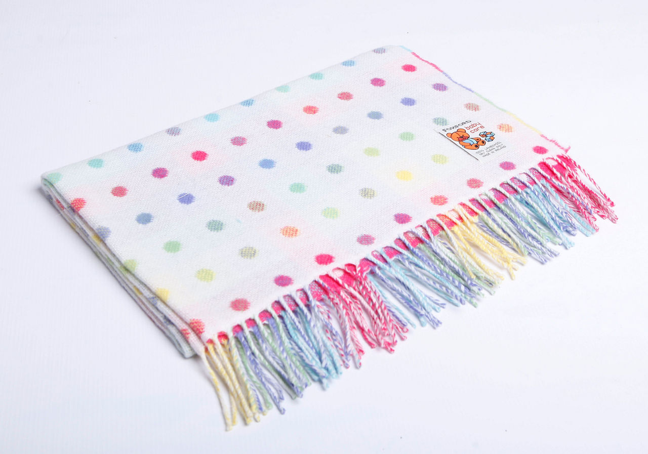 Polka Dot Baby Throw
