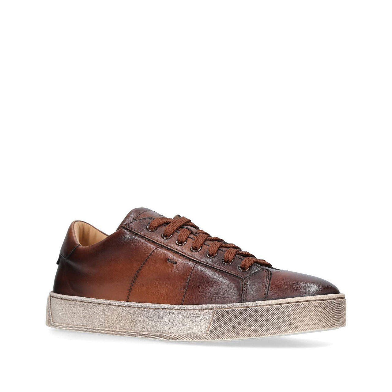 SANTONI Gloria Leather Trainers