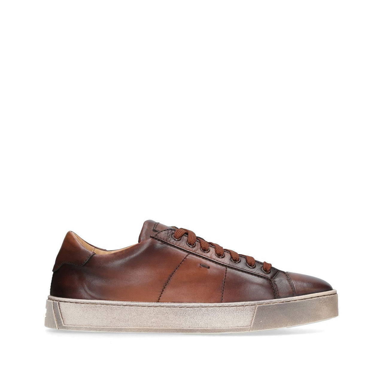 SANTONI Gloria Leather Trainers - Main Image