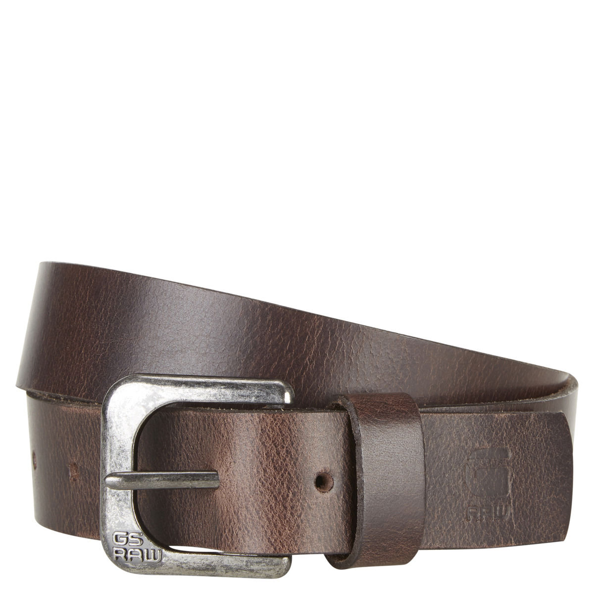 Zed Leather Belt Dark Brown