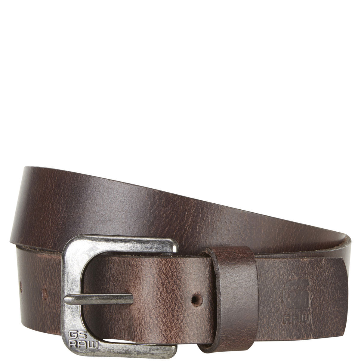 Zed Leather Belt Dark Brown