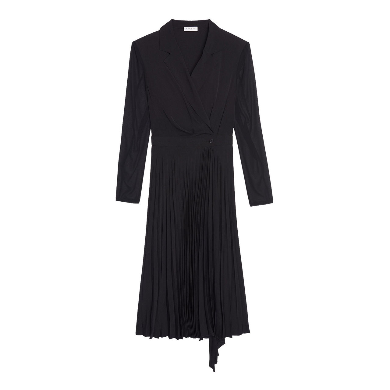 knee length dresses for ladies Sandro Rib knitted Midi dress in green for women  PALMA PARIS