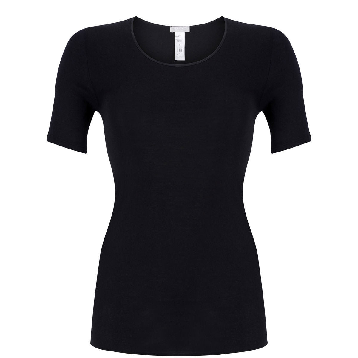 Cotton Seamless Short Sleeve Top Black