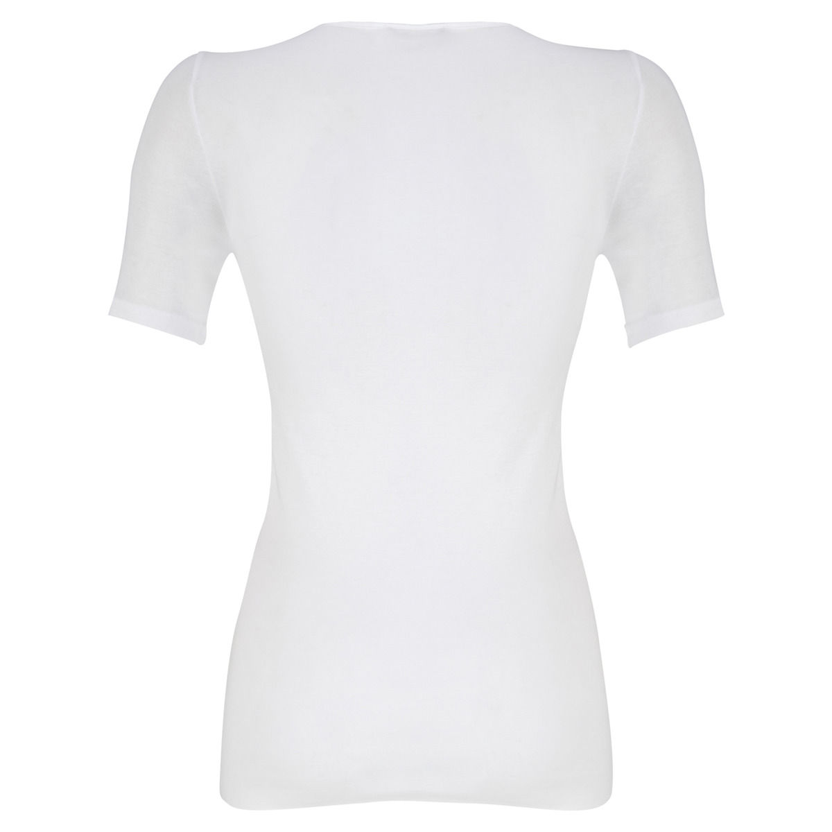 Cotton Seamless Short Sleeve Top White