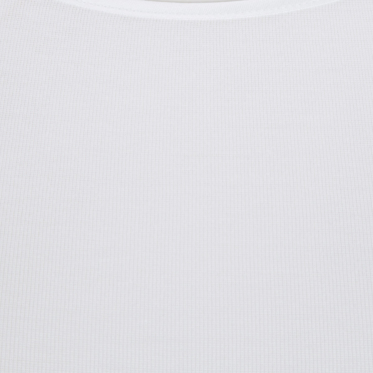 Cotton Seamless Short Sleeve Top White