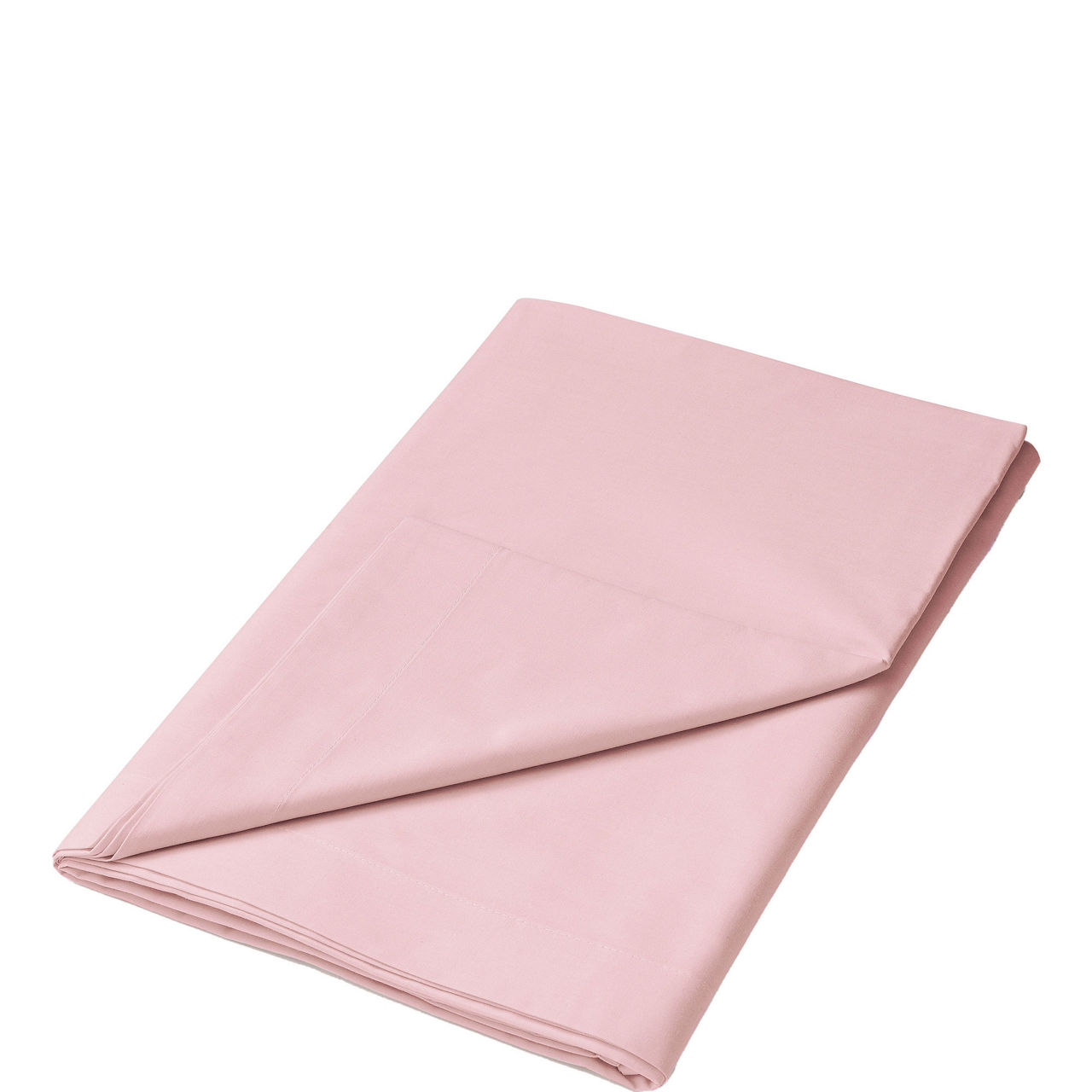 180 Thread Count Percale Flat Sheet Sheet Blush