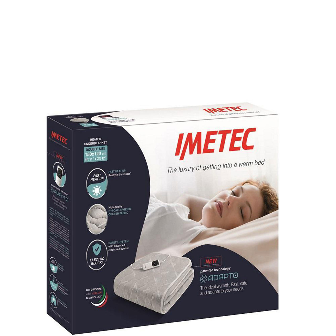 Premium Quilted Heated Double Underblanket