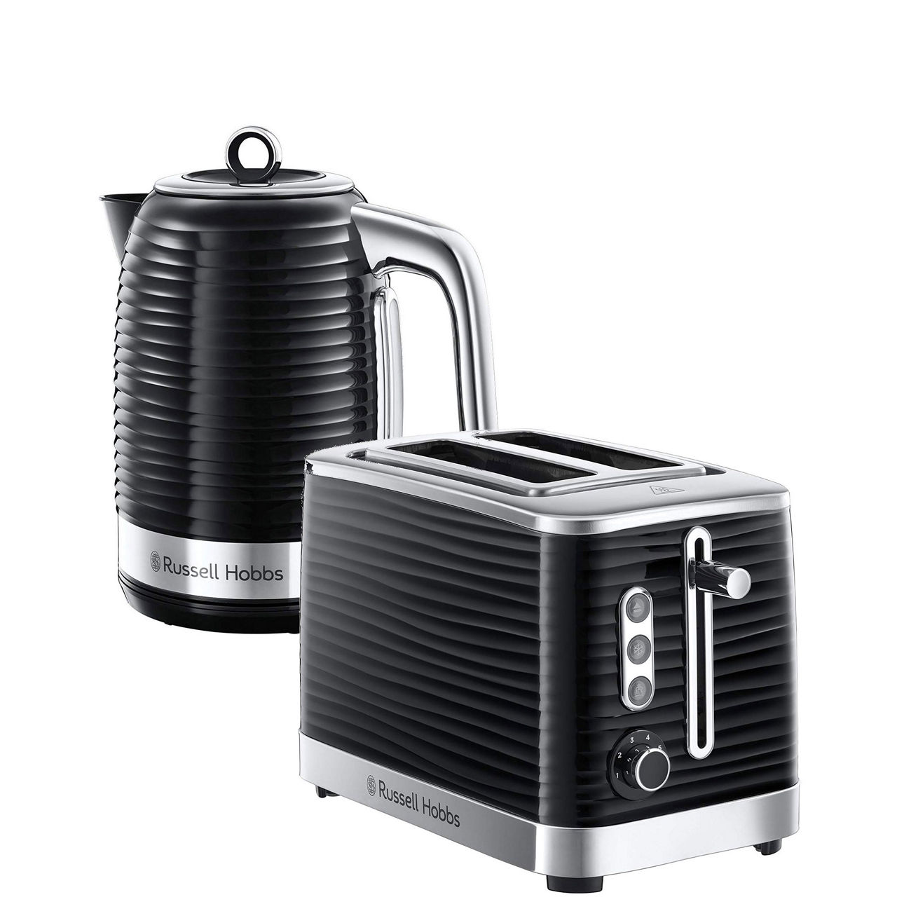 Inspire Kettle and Toaster Coordinated Set Black