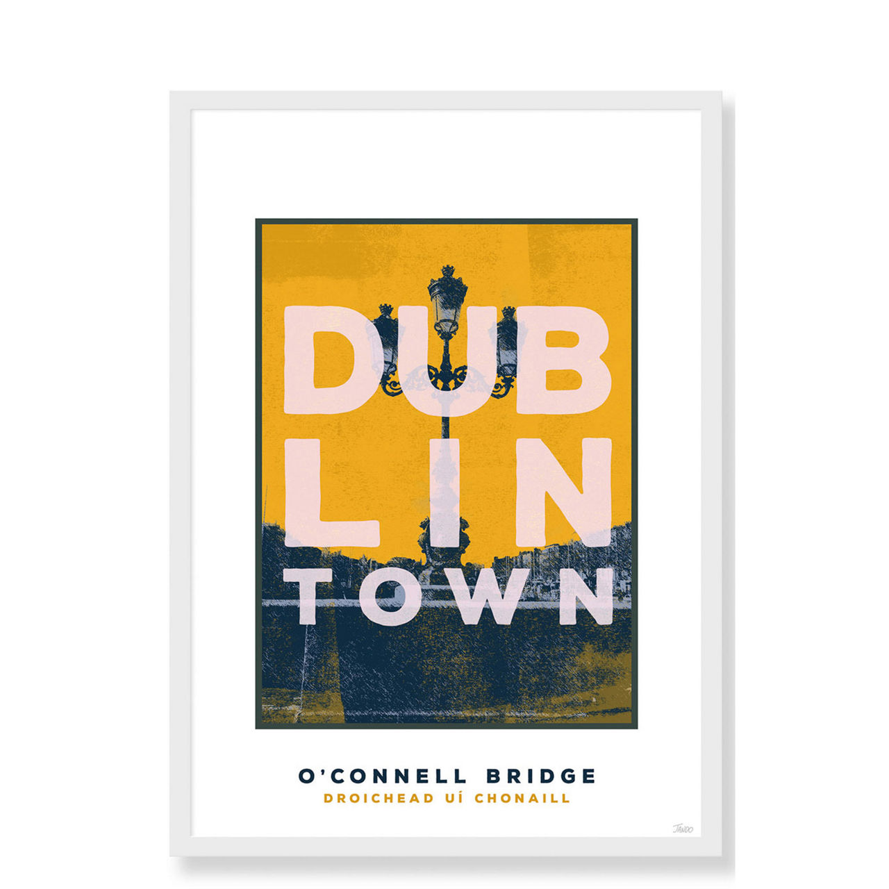 Dublin Town O'Connell Bridge Large Frame