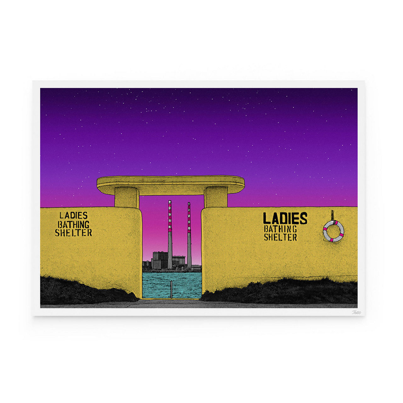 Ladies Bathing Shelter Large Print Ladies Bathing Shelter Large Print