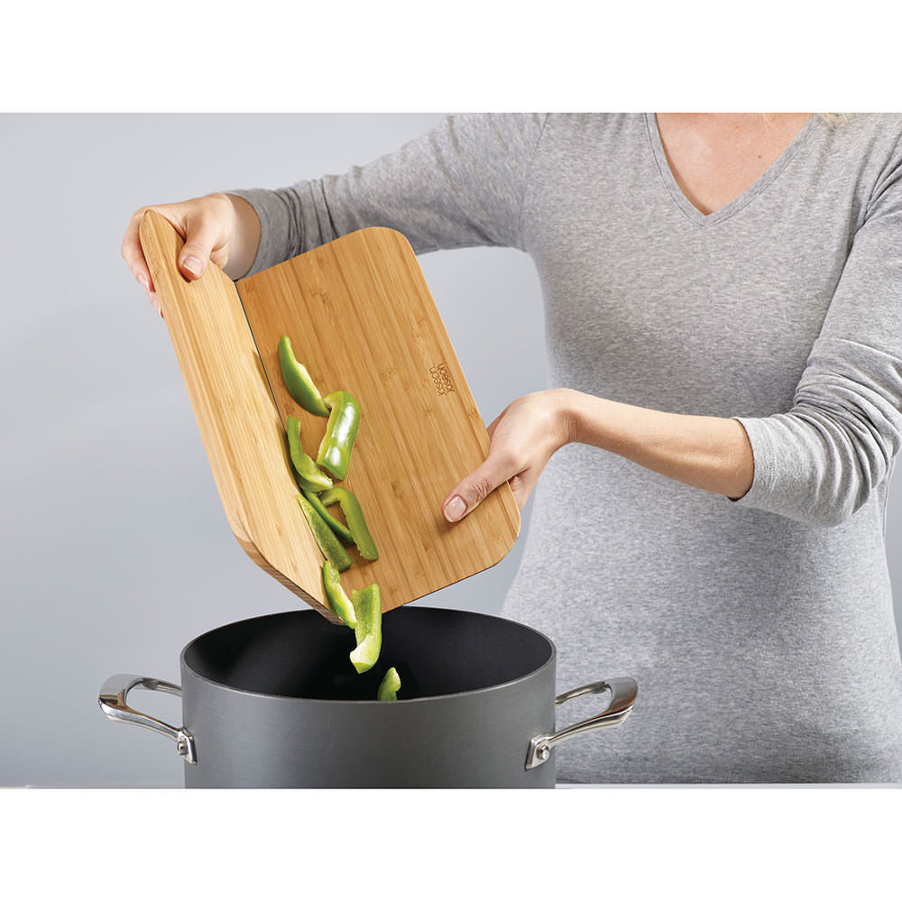 Chop2Pot™ Bamboo Folding Chopping Board Large