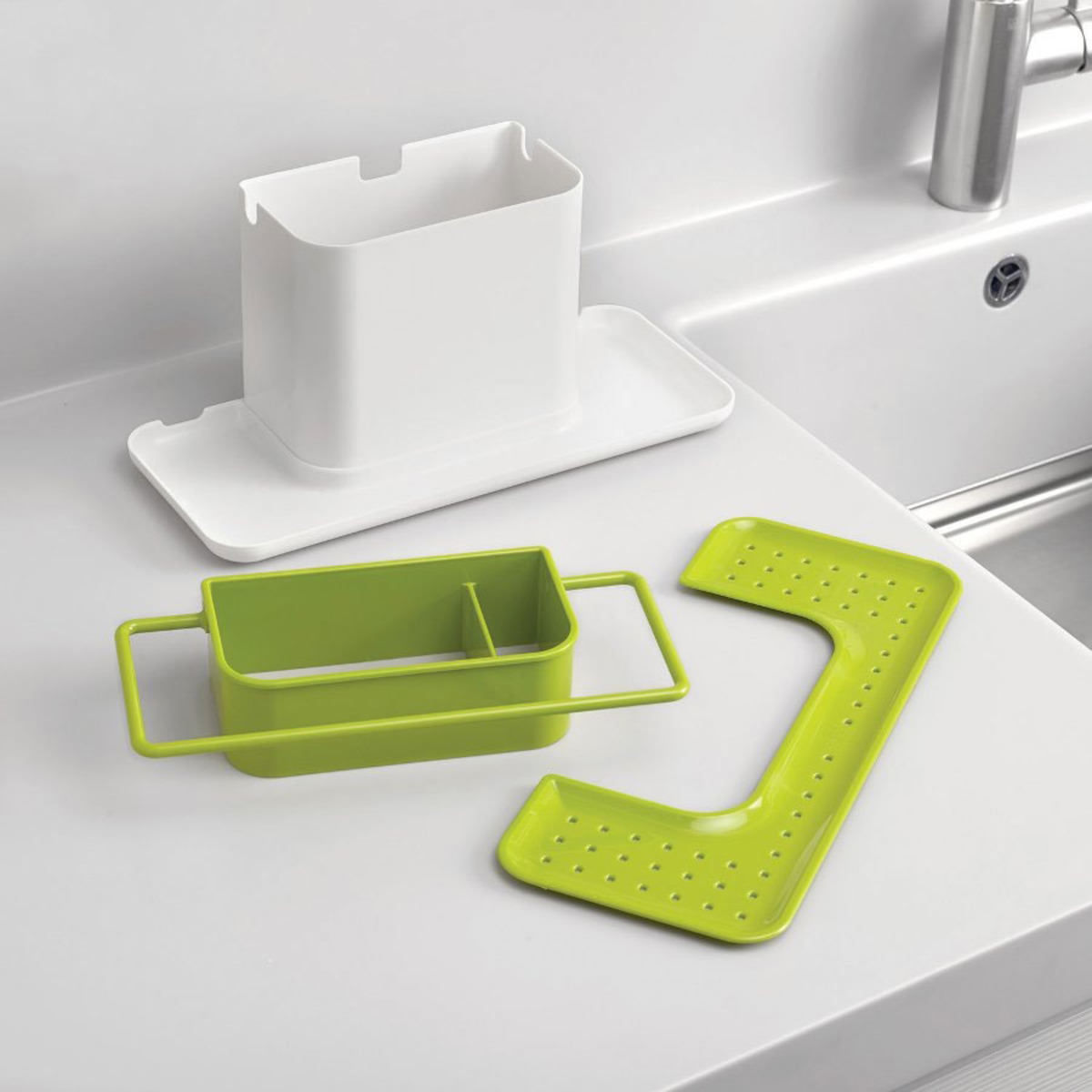 Caddy Large Kitchen Sink Tidy Green