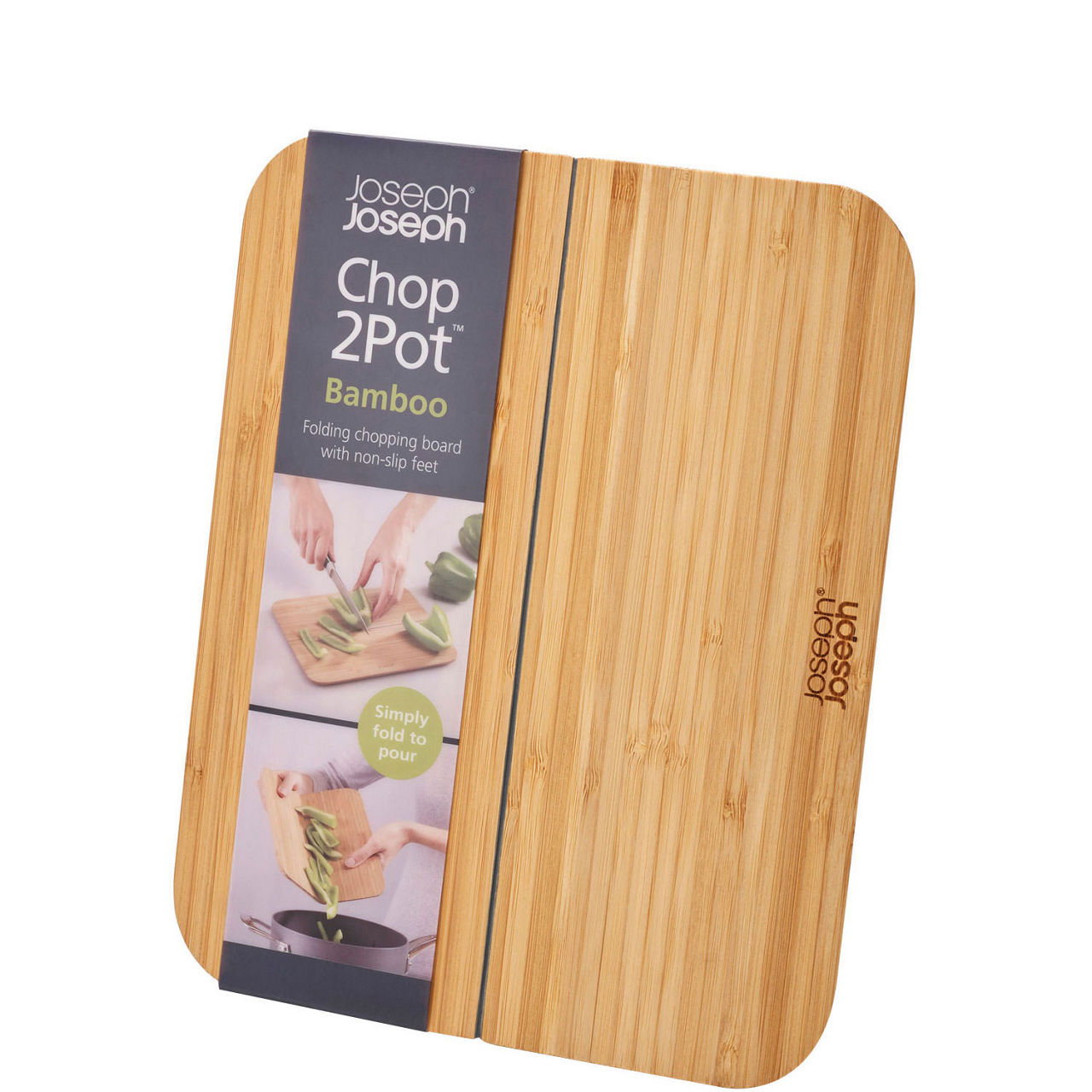 Chop2Pot™ Bamboo Folding Chopping Board Small