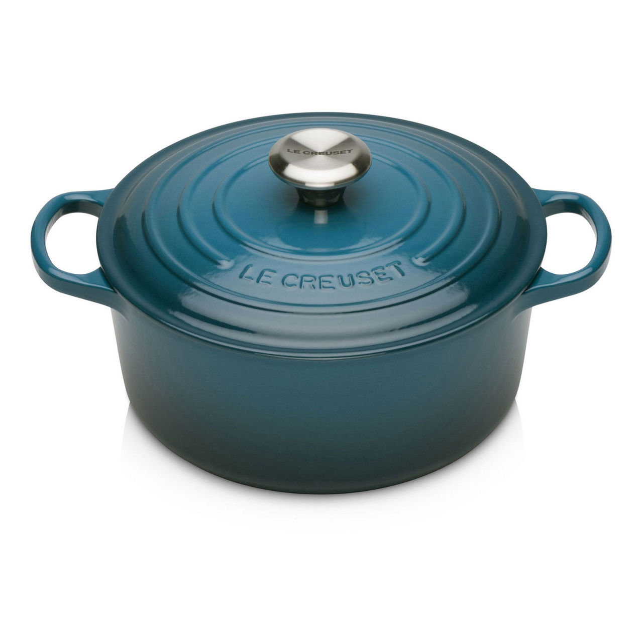 Signature Cast Iron Round Casserole 24cm Deep Teal preview