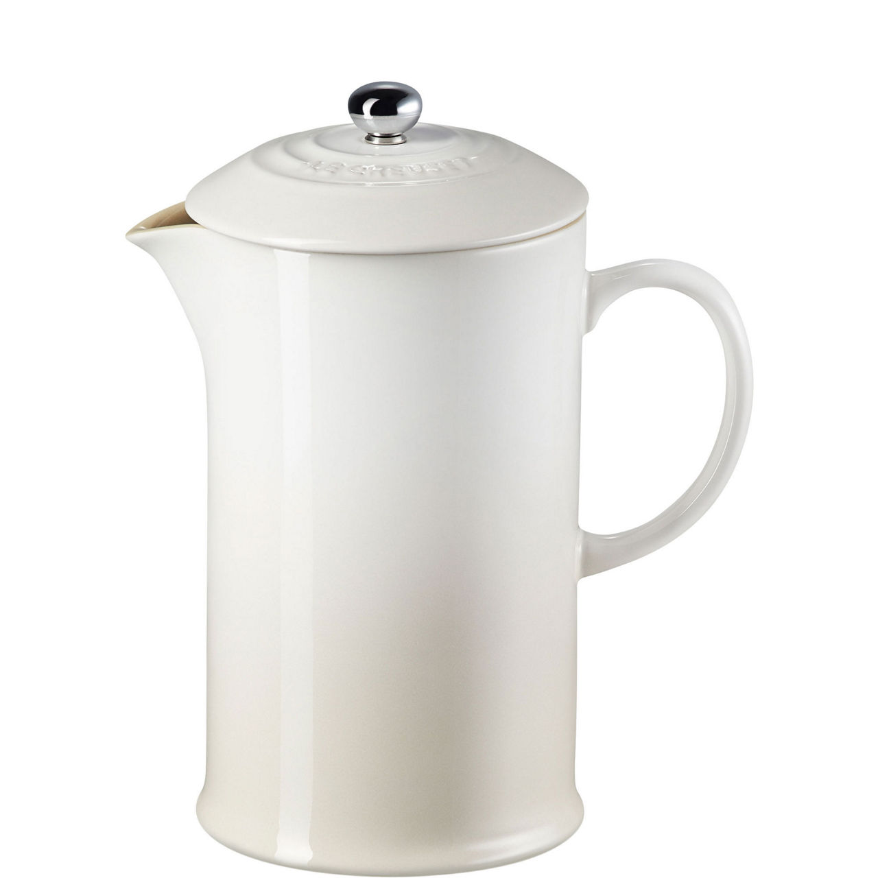 Stoneware Cafetiere With Metal Press 1L