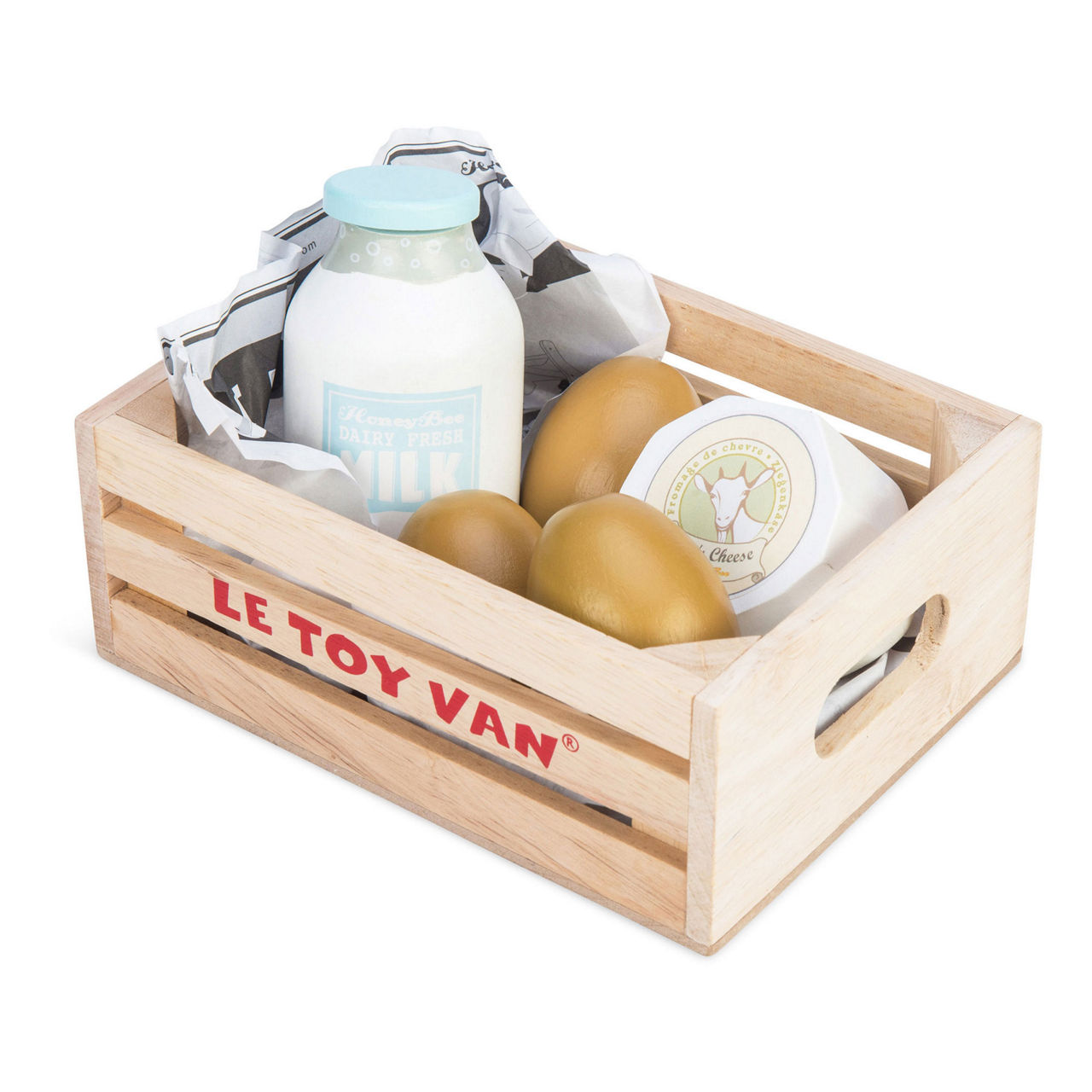 Wooden Eggs And Dairy Crate Wooden Eggs And Dairy Crate