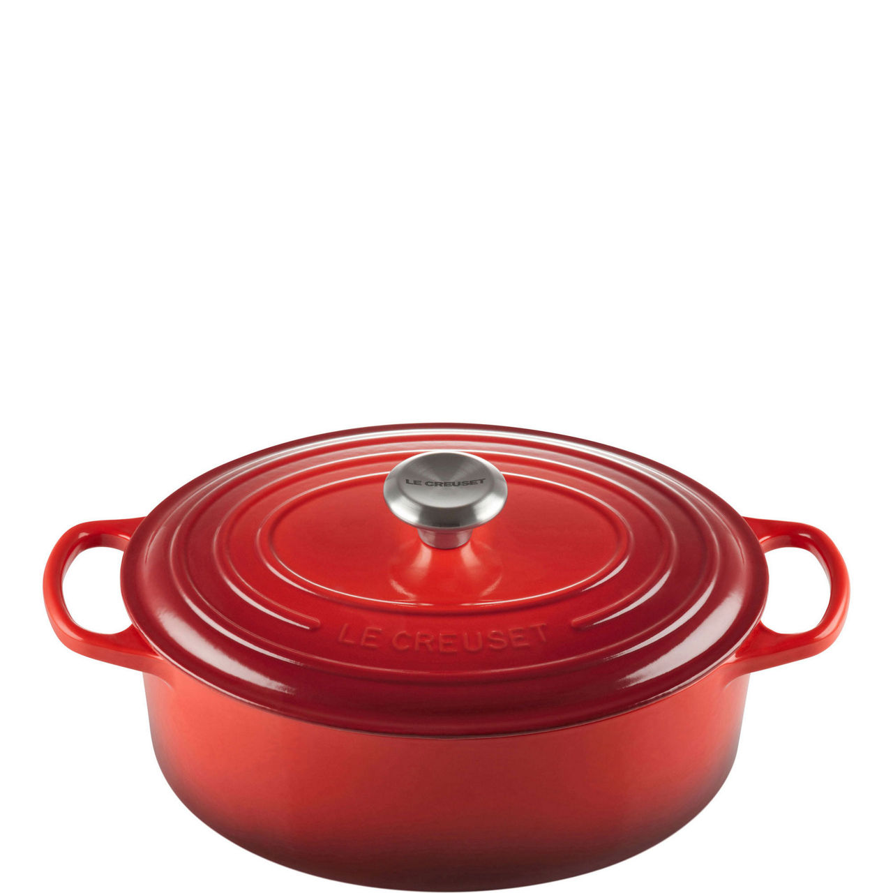 Signature Cast Iron Oval Casserole 27cm