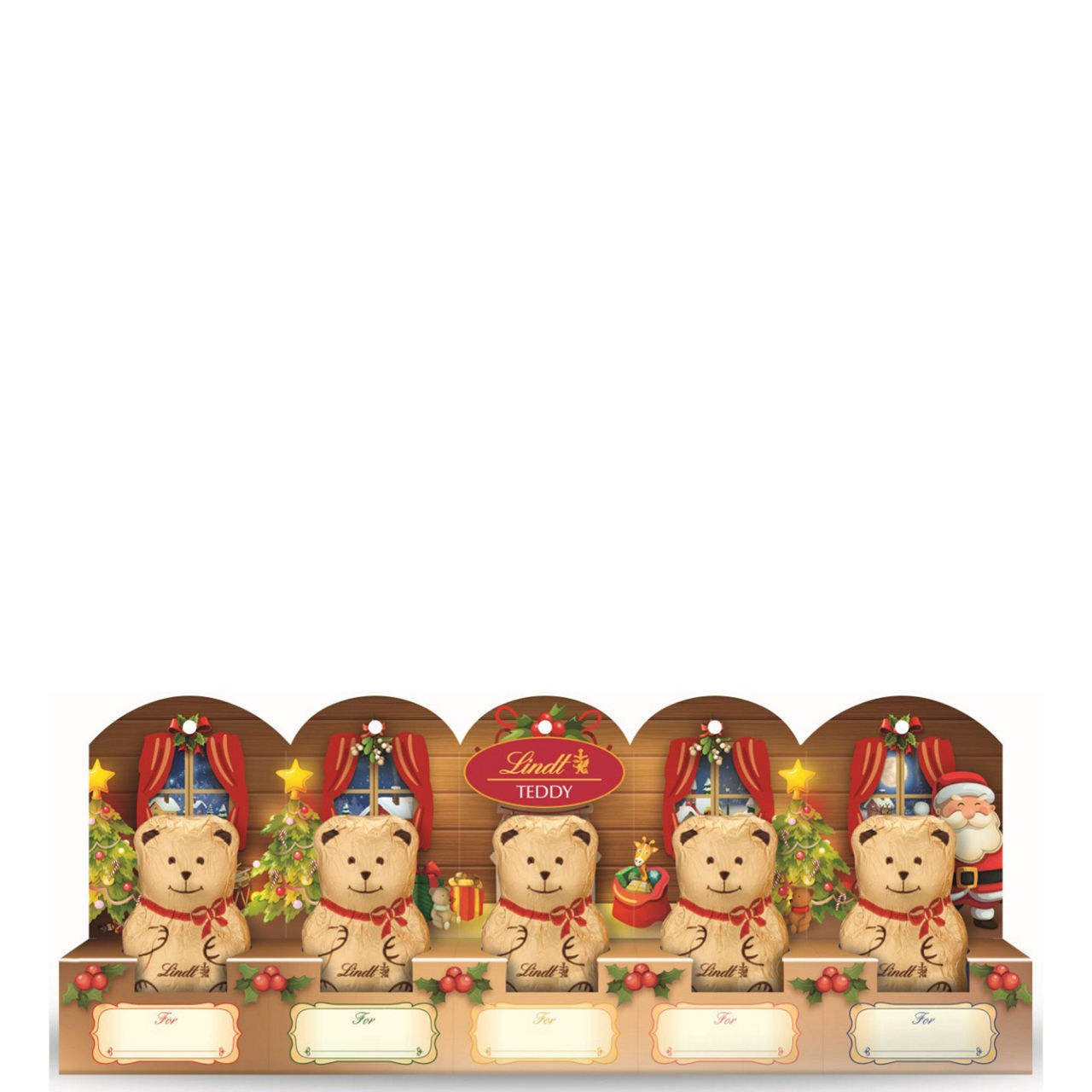 Five Chocolate Teddies 50g