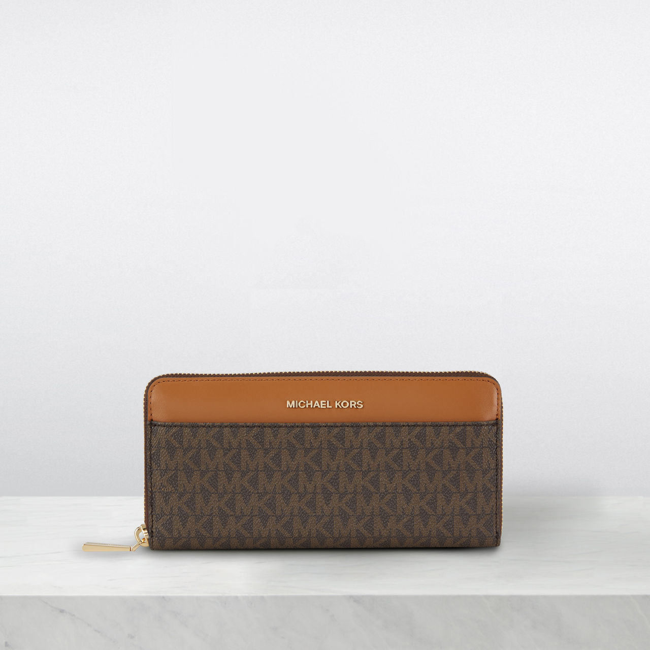 MICHAEL MICHAEL KORS Logo Money Pieces Zip Around Wallet