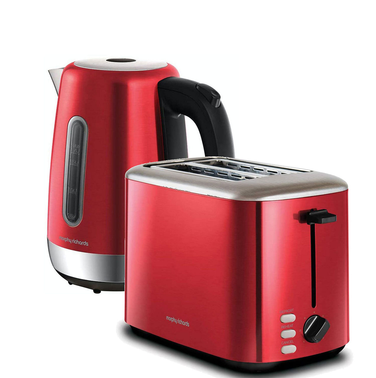 Equip Kettle and Toaster Coordinated Set Red