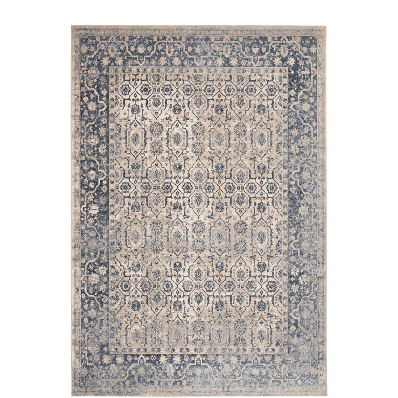 Kathy Ireland Malta 04 Blue Rug