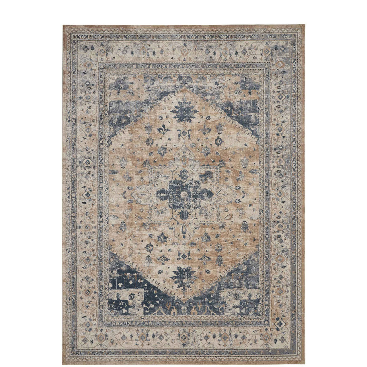 Kathy Ireland Malta 02 Blue Rug