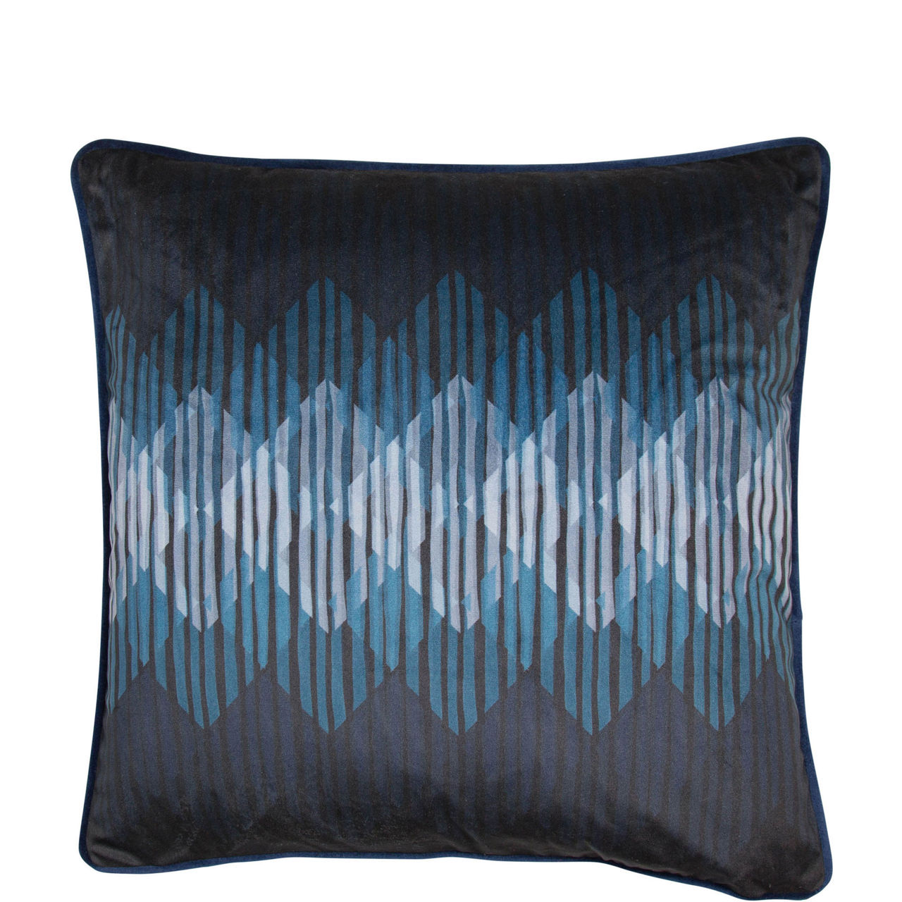 Printed Graphic 45 x 45cm Cushion Blue