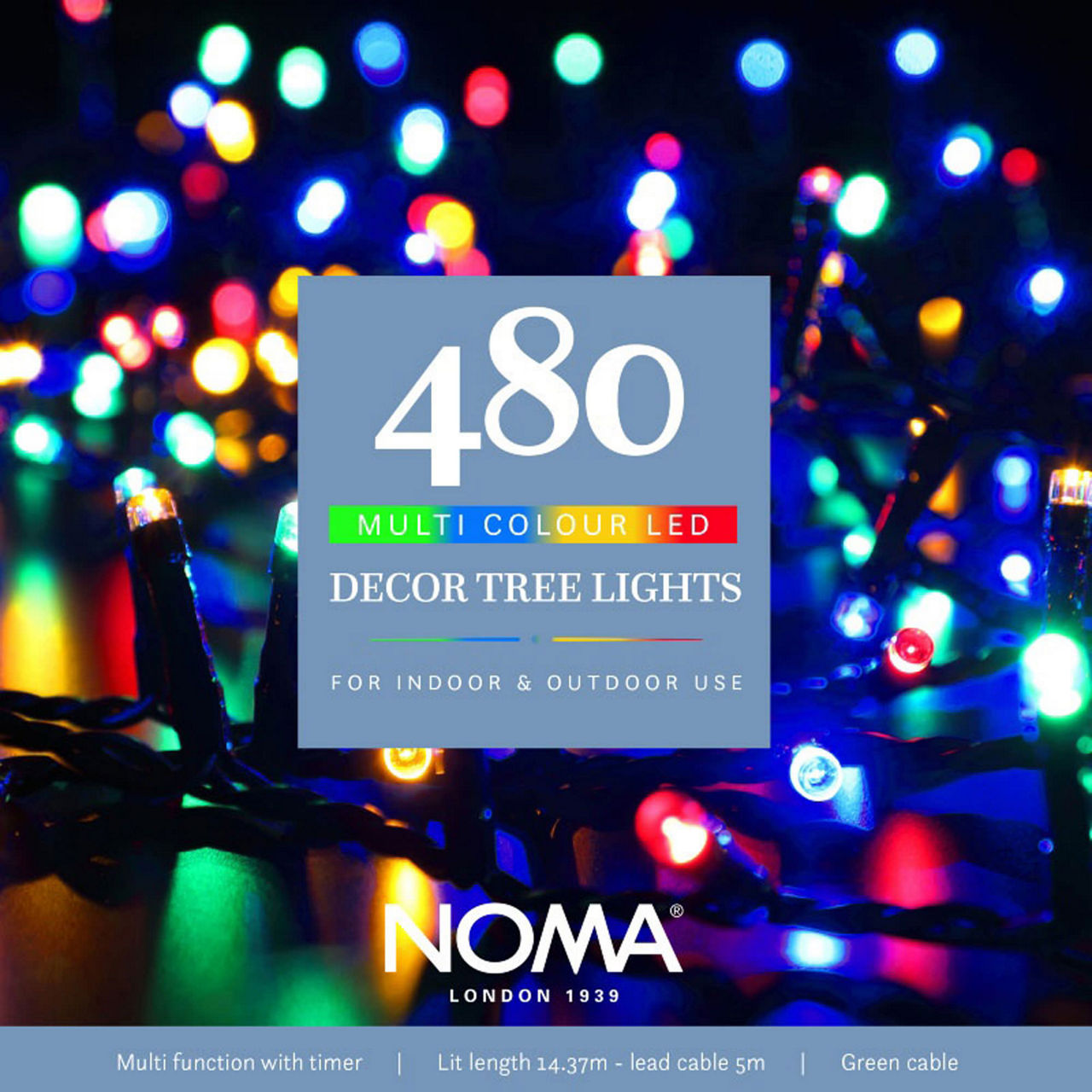 480 Multicoloured LED Tree Lights