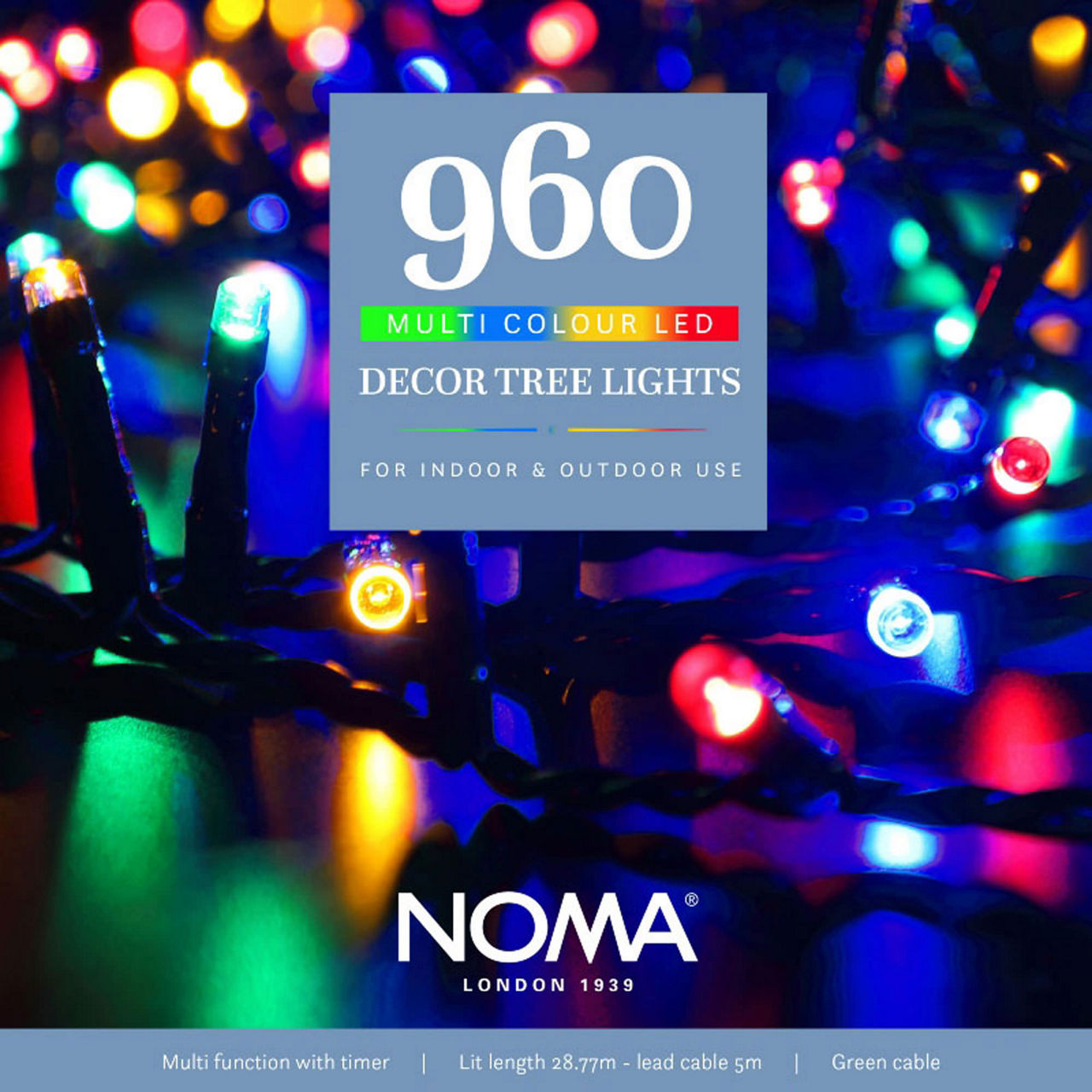 960 Multicoloured LED Tree Lights